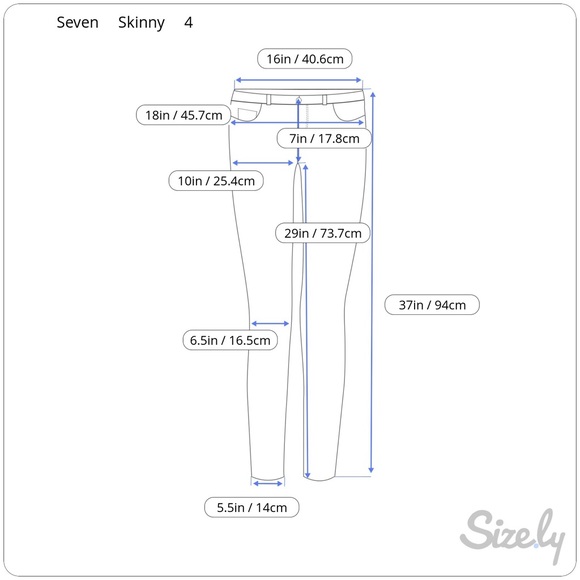 Seven 7 Brand Super Low Skinny Jeans - Picture 6 of 6